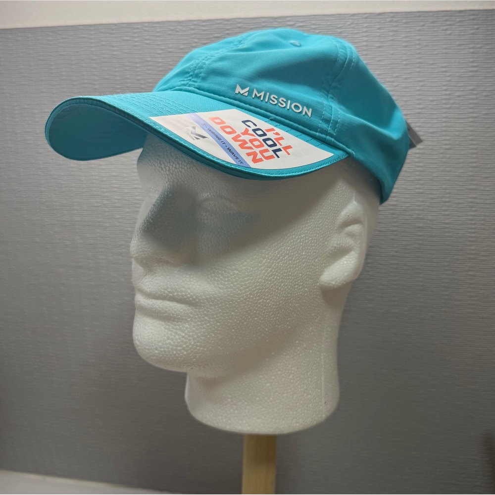 Mission Cooling Performance Hat Bluebird UPF 50+ Adjustable Running Cap NEW